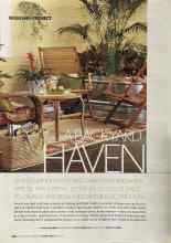 Better Homes & Gardens August 2004 Magazine Article: A BACKYARD HAVEN