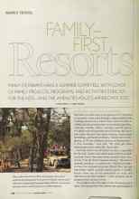Better Homes & Gardens August 2004 Magazine Article: FAMILY--FIRST Resorts