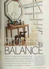 Better Homes & Gardens August 2004 Magazine Article: STUDIES IN BALANCE