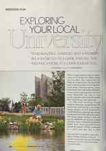 Better Homes & Gardens September 2004 Magazine Article: EXPLORING YOUR LOCAL University