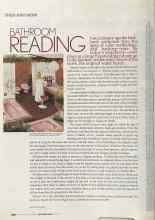 Better Homes & Gardens September 2004 Magazine Article: BATHROOM READING