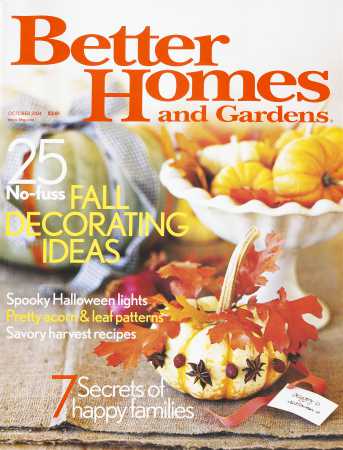 Better Homes & Gardens October 2004 Magazine Cover