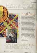 Better Homes & Gardens October 2004 Magazine Article: IN STITCHES