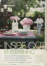 Better Homes & Gardens October 2004 Magazine Article: INSIDE-OUT ENTERTAINING