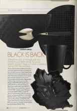 Better Homes & Gardens October 2004 Magazine Article: BLACK IS BACK