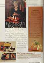 Better Homes & Gardens October 2004 Magazine Article: HAZARDOUS PARTYING