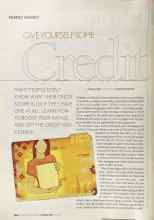 Better Homes & Gardens October 2004 Magazine Article: GIVE YOURSELF SOME Credit