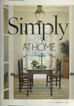 Better Homes & Gardens October 2004 Magazine Article: Simply AT HOME