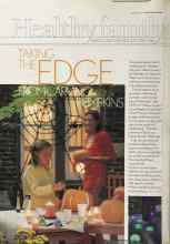 Better Homes & Gardens October 2004 Magazine Article: TAKING THE EDGE FROM CARVING PUMPKINS