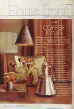 Better Homes & Gardens November 2004 Magazine Article: COPPER TONES
