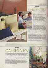 Better Homes & Gardens November 2004 Magazine Article: FAMILY MATTERS
