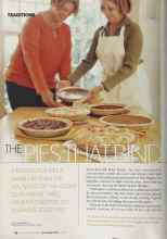 Better Homes & Gardens November 2004 Magazine Article: THE PIES THAT BIND