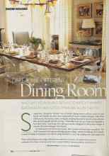 Better Homes & Gardens November 2004 Magazine Article: DARE-TO-BE-DIFFERENT Dining Room