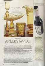 Better Homes & Gardens November 2004 Magazine Article: AMBER'S APPEAL