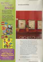 Better Homes & Gardens November 2004 Magazine Article: ORCHIDS ON RED