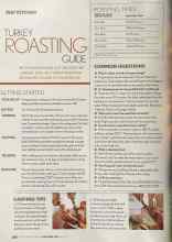 Better Homes & Gardens November 2004 Magazine Article: TURKEY ROASTING GUIDE