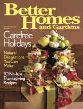 Better Homes & Gardens November 2004 Magazine Cover