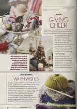 Better Homes & Gardens December 2004 Magazine Article: GIVING CHEER