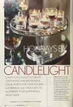 Better Homes & Gardens December 2004 Magazine Article: HOLIDAYS BY CANDLELIGHT