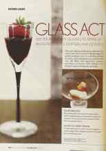 Better Homes & Gardens December 2004 Magazine Article: GLASS ACT