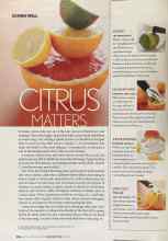 Better Homes & Gardens December 2004 Magazine Article: CITRUS MATTERS