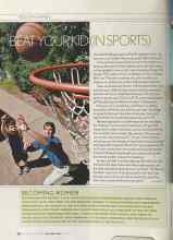 Better Homes & Gardens December 2004 Magazine Article: BEAT YOUR KID (IN SPORTS)