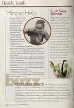 Better Homes & Gardens January 2005 Magazine Article: Hiccup Help