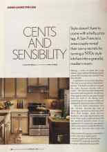 Better Homes & Gardens February 2005 Magazine Article: CENTS AND SENSIBILITY