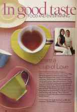 Better Homes & Gardens February 2005 Magazine Article: Share a Cup of Love