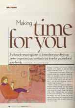 Better Homes & Gardens February 2005 Magazine Article: Making time for you