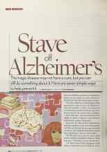 Better Homes & Gardens February 2005 Magazine Article: Stave off Alzheimer's