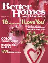 Better Homes & Gardens February 2005 Magazine Cover