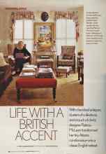Better Homes & Gardens March 2005 Magazine Article: LIFE WITH A BRITISH ACCENT