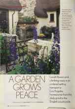 Better Homes & Gardens March 2005 Magazine Article: A GARDEN GROWS PEACE