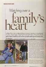 Better Homes & Gardens March 2005 Magazine Article: Watching over a family's heart