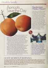 Better Homes & Gardens March 2005 Magazine Article: Apricots Save the Day