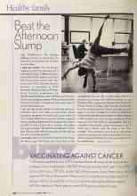 Better Homes & Gardens March 2005 Magazine Article: Buzz VACCINATING AGAINST CANCER