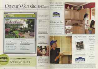 Better Homes & Gardens March 2005 Magazine Article: Page 18