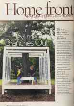 Better Homes & Gardens April 2005 Magazine Article: Playtime Branches Out