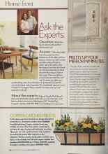 Better Homes & Gardens April 2005 Magazine Article: COPPER CATCHES THE EYE