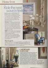 Better Homes & Gardens April 2005 Magazine Article: Ride the next wave in texture