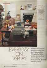 Better Homes & Gardens April 2005 Magazine Article: EVERYDAY ON DISPLAY