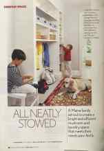 Better Homes & Gardens April 2005 Magazine Article: ALL NEATLY STOWED
