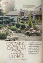 Better Homes & Gardens April 2005 Magazine Article: GROWING CACTI IN A COOL CLIMATE