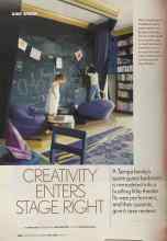 Better Homes & Gardens April 2005 Magazine Article: CREATIVITY ENTERS STAGE RIGHT