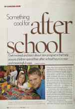 Better Homes & Gardens April 2005 Magazine Article: Something cool for after school