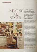 Better Homes & Gardens May 2005 Magazine Article: LIVING BY THE BOOKS