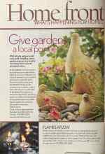 Better Homes & Gardens May 2005 Magazine Article: Give gardens a focal point