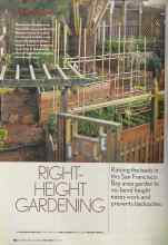 Better Homes & Gardens May 2005 Magazine Article: RIGHT-HEIGHT GARDENING