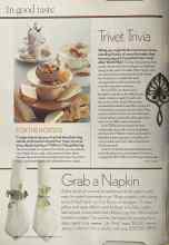 Better Homes & Gardens May 2005 Magazine Article: Grab a Napkin